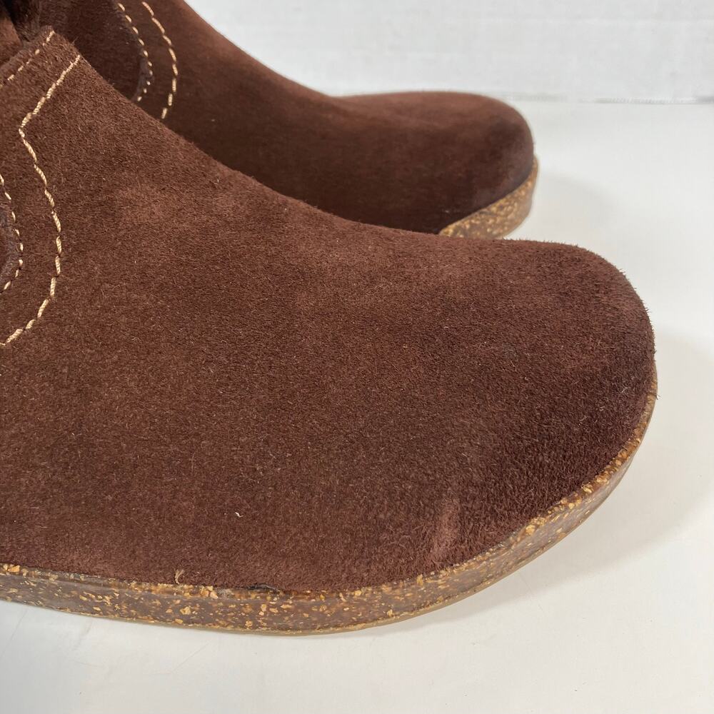 Earth Origins Aurora Jolene Brown Suede Winter Ankle Boots Shearling Lined NWOT - Picture 8 of 16